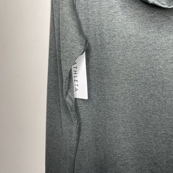 ATHLETA Womens Uptempo Elevate Hoodie Sweatshirt NEW S Black Heather Lightweight - Picture 13 of 16